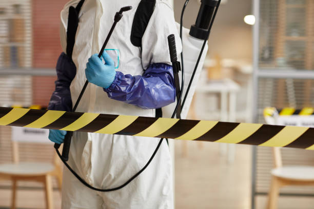 Professional Biohazard Cleanup technician working in Chatham, MA